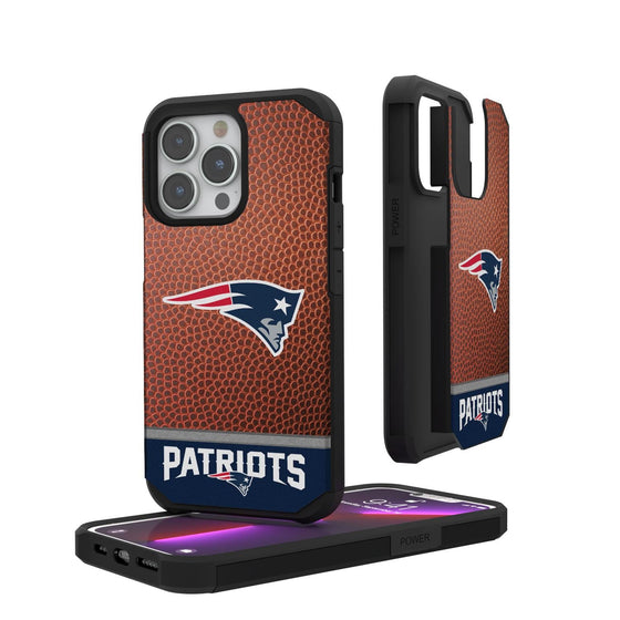 New England Patriots Football Wordmark Rugged Case-0