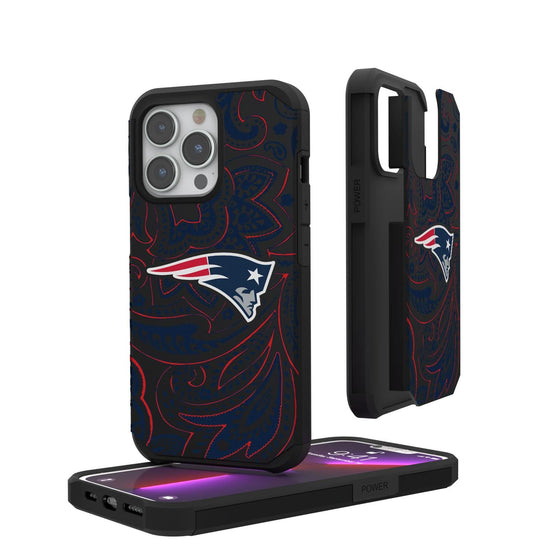 New England Patriots Paisley Rugged Case-0