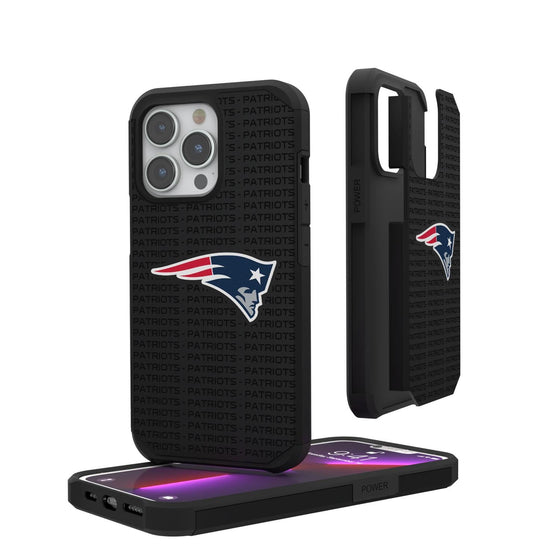 New England Patriots Blackletter Rugged Case-0