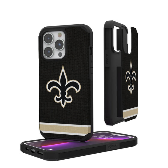 New Orleans Saints Stripe Rugged Case - 757 Sports Collectibles