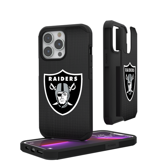 Las Vegas Raiders Linen Rugged Phone Case-0