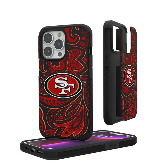 San Francisco 49ers Paisley Rugged Case-0