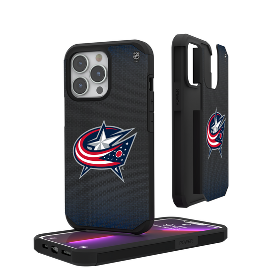 Columbus Blue Jackets Linen Rugged Phone Case-0