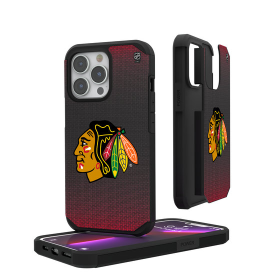 Chicago Blackhawks Linen Rugged Phone Case-0