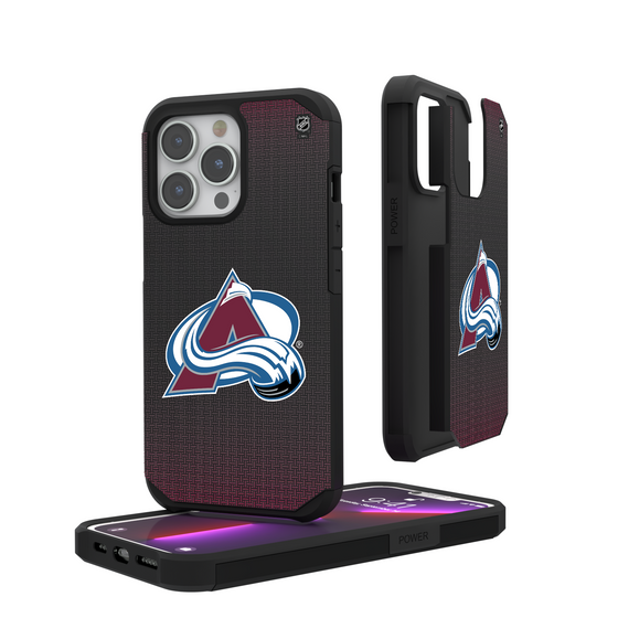 Colorado Avalanche Linen Rugged Phone Case-0