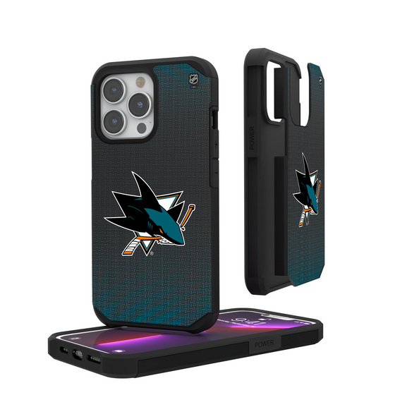 San Jose Sharks Linen Rugged Phone Case-0