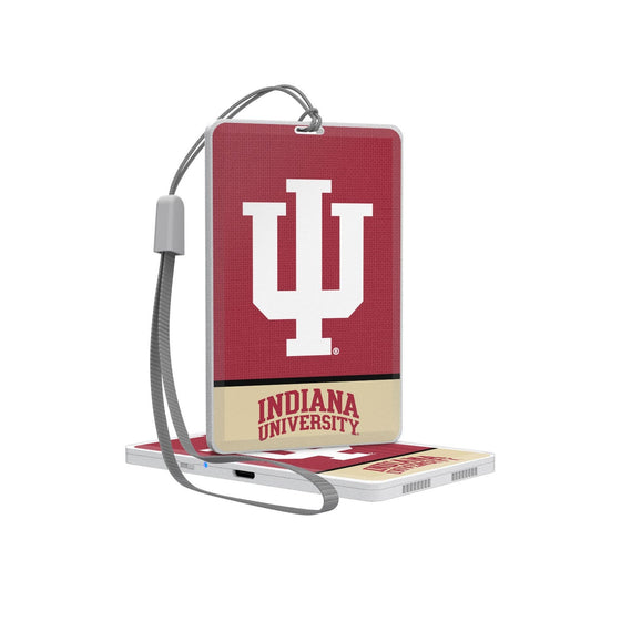 Indiana Hoosiers Solid Wordmark Bluetooth Pocket Speaker-0