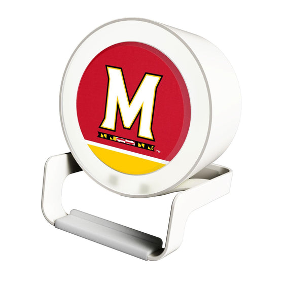 Maryland Terrapins Solid Wordmark Night Light Charger and Bluetooth Speaker-0