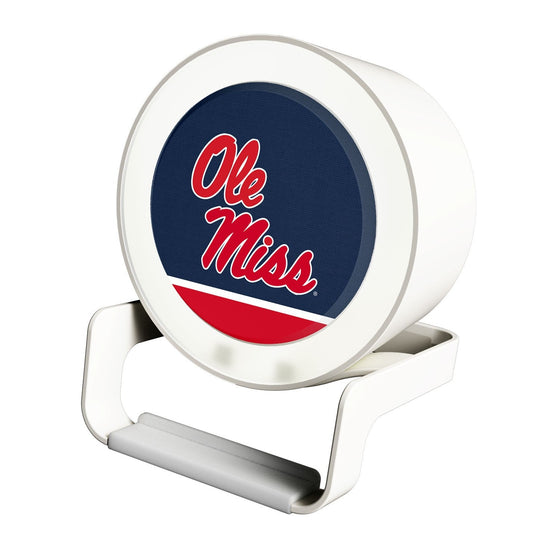 Mississippi Ole Miss Rebels Solid Wordmark Night Light Charger and Bluetooth Speaker-0