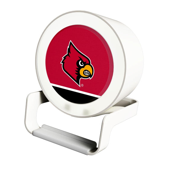 Louisville Cardinals Solid Wordmark Night Light Charger and Bluetooth Speaker-0