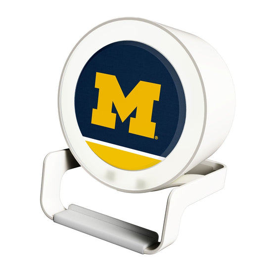 Michigan Wolverines Solid Wordmark Night Light Charger and Bluetooth Speaker-0