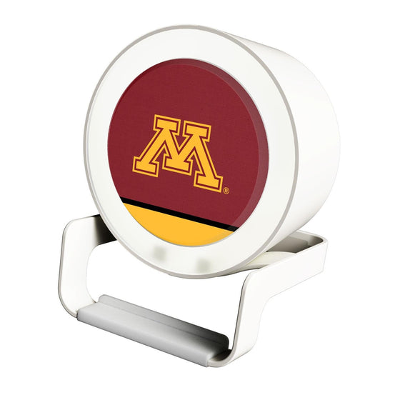 Minnesota Golden Gophers Solid Wordmark Night Light Charger and Bluetooth Speaker-0