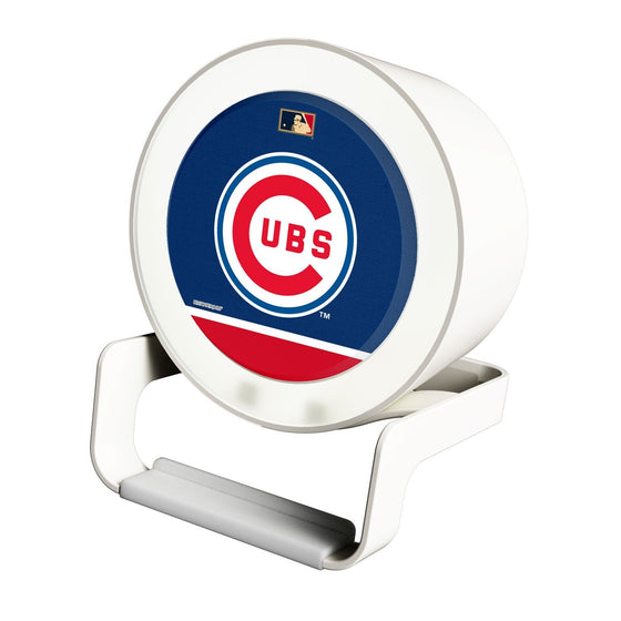 Chicago Cubs 1958-1978 - Cooperstown Collection Solid Wordmark Night Light Charger and Bluetooth Speaker - 757 Sports Collectibles