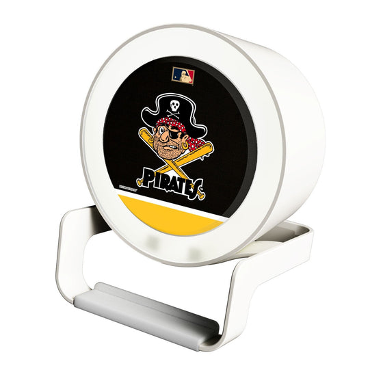 Pittsburgh Pirates 1958-1966 - Cooperstown Collection Solid Wordmark Night Light Charger and Bluetooth Speaker - 757 Sports Collectibles