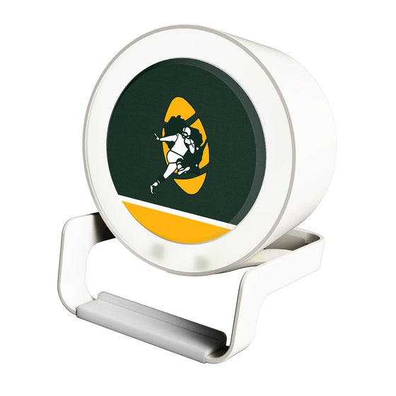 Green Bay Packers Historic Collection Solid Wordmark Night Light Charger and Bluetooth Speaker - 757 Sports Collectibles