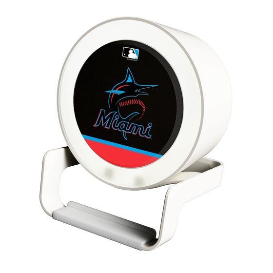 Miami Marlins Solid Wordmark Night Light Charger and Bluetooth Speaker - 757 Sports Collectibles