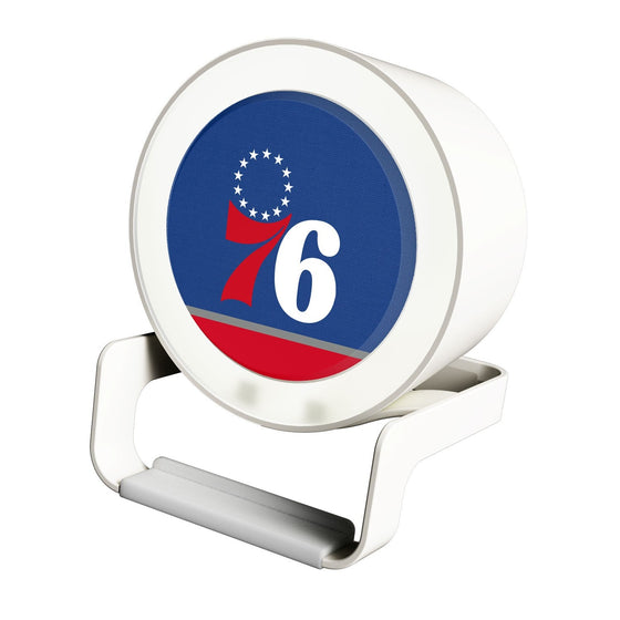 Philadelphia 76ers Solid Wordmark Night Light Charger and Bluetooth Speaker-0