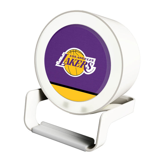 Los Angeles Lakers Solid Wordmark Night Light Charger and Bluetooth Speaker-0