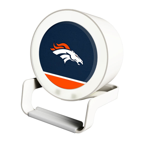 Denver Broncos Solid Wordmark Night Light Charger and Bluetooth Speaker - 757 Sports Collectibles