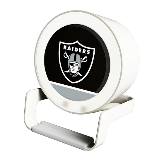 Las Vegas Raiders Solid Wordmark Night Light Charger and Bluetooth Speaker - 757 Sports Collectibles