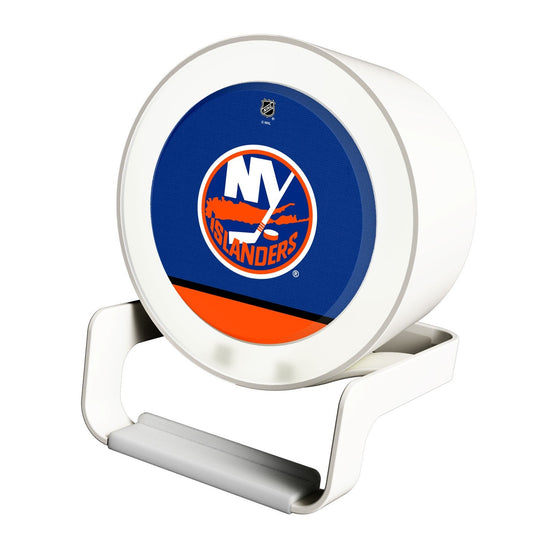 New York Islanders Solid Wordmark Night Light Charger and Bluetooth Speaker-0