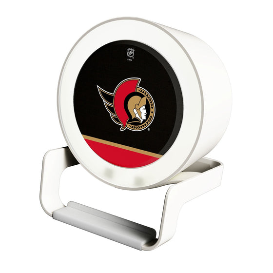 Ottawa Senators Solid Wordmark Night Light Charger and Bluetooth Speaker-0