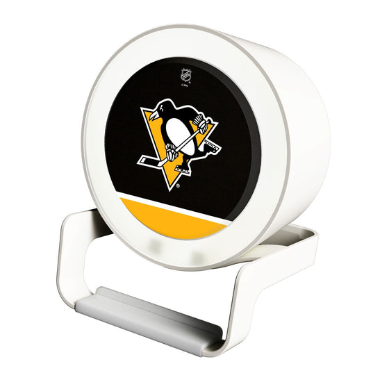 Pittsburgh Penguins Solid Wordmark Night Light Charger and Bluetooth Speaker-0