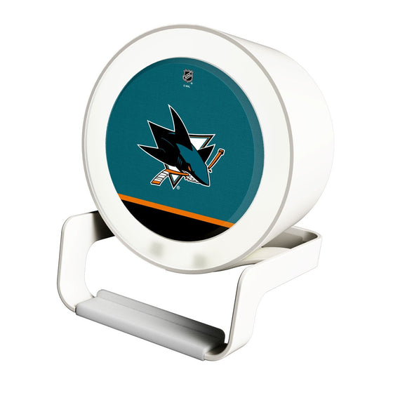 San Jose Sharks Solid Wordmark Night Light Charger and Bluetooth Speaker-0