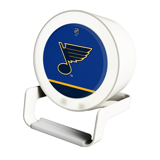 St. Louis Blues Solid Wordmark Night Light Charger and Bluetooth Speaker-0