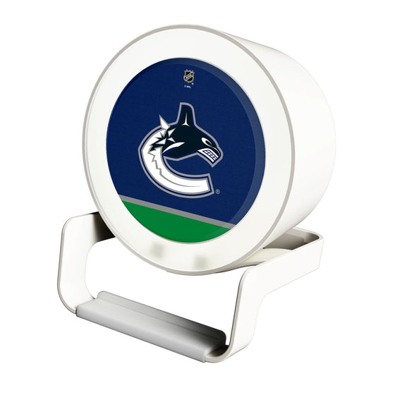 Vancouver Canucks Solid Wordmark Night Light Charger and Bluetooth Speaker-0