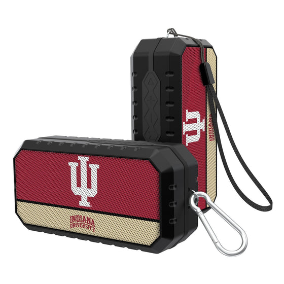 Indiana Hoosiers Solid Wordmark Bluetooth Speaker-0