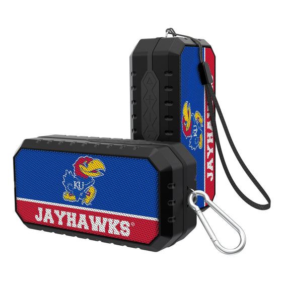 Kansas Jayhawks Solid Wordmark Bluetooth Speaker-0