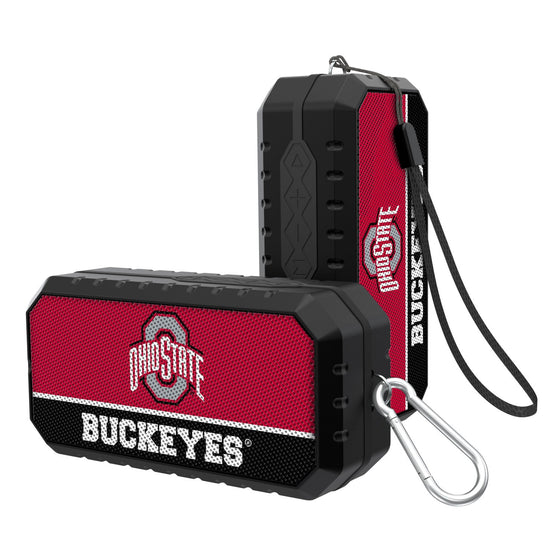 Ohio State Buckeyes Solid Wordmark Bluetooth Speaker-0