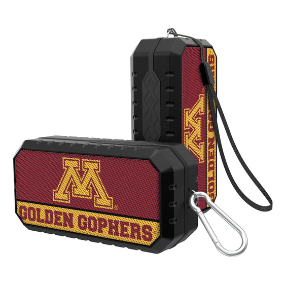 Minnesota Golden Gophers Solid Wordmark Bluetooth Speaker-0