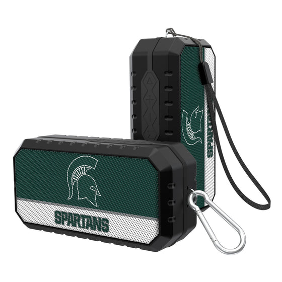 Michigan State Spartans Solid Wordmark Bluetooth Speaker-0