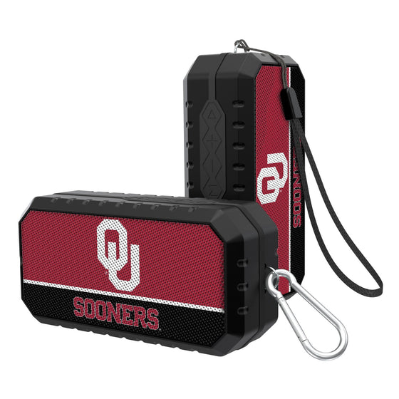 Oklahoma Sooners Solid Wordmark Bluetooth Speaker-0