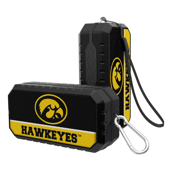 Iowa Hawkeyes Solid Wordmark Bluetooth Speaker-0