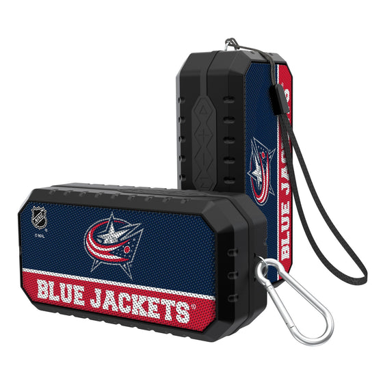 Columbus Blue Jackets Solid Wordmark Bluetooth Speaker-0