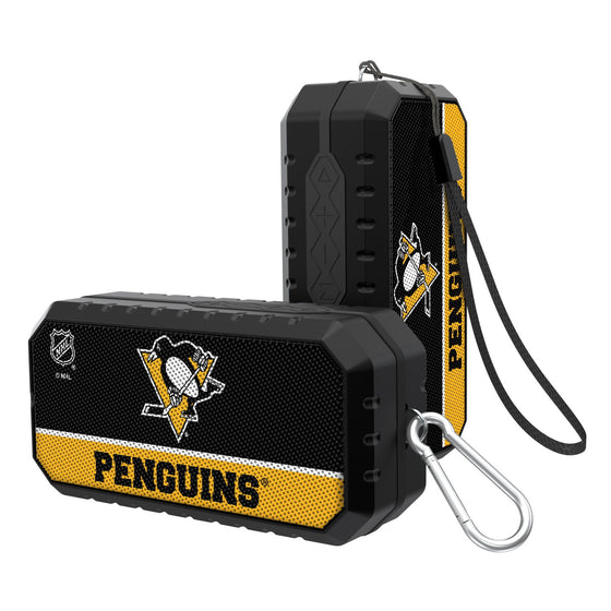 Pittsburgh Penguins Solid Wordmark Bluetooth Speaker-0