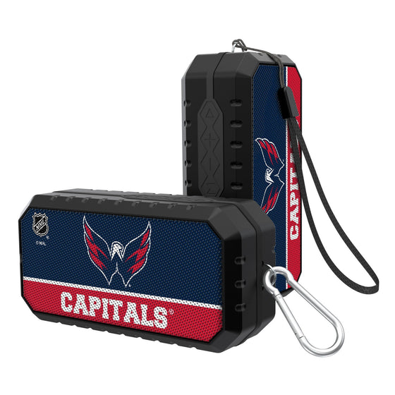 Washington Capitals Solid Wordmark Bluetooth Speaker-0