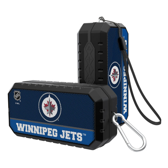 Winnipeg Jets Solid Wordmark Bluetooth Speaker-0