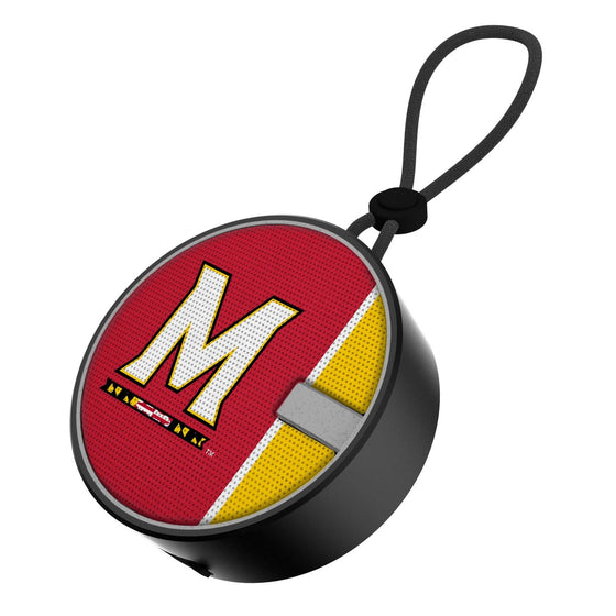 Maryland Terrapins Solid Wordmark Waterproof Speaker-0