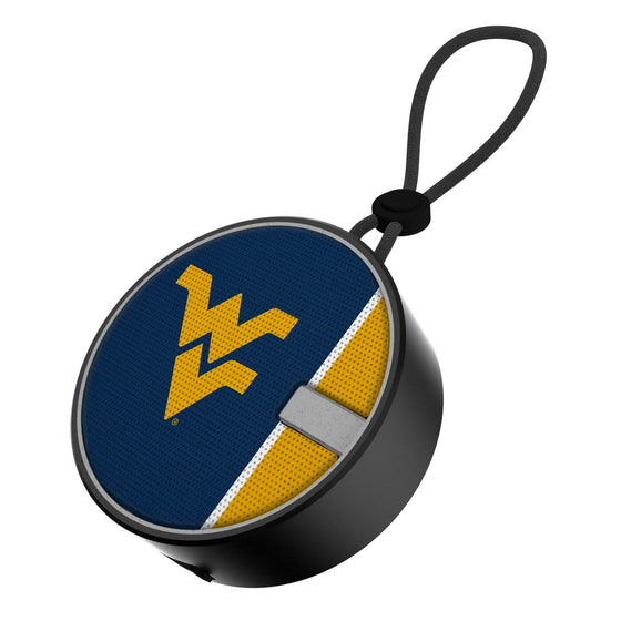 West Virginia Mountaineers Solid Wordmark Waterproof Speaker-0