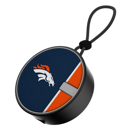 Denver Broncos Solid Wordmark Waterproof Speaker - 757 Sports Collectibles