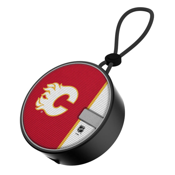 Calgary Flames Solid Wordmark Waterproof Speaker-0