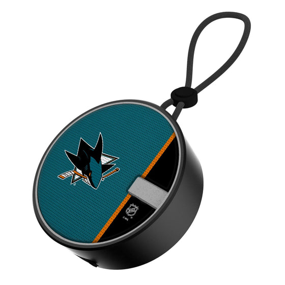 San Jose Sharks Solid Wordmark Waterproof Speaker-0