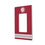 Alabama Crimson Tide Stripe Hidden-Screw Light Switch Plate-1