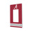 Alabama Crimson Tide Stripe Hidden-Screw Light Switch Plate-1