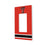 Texas Tech Red Raiders Stripe Hidden-Screw Light Switch Plate-1