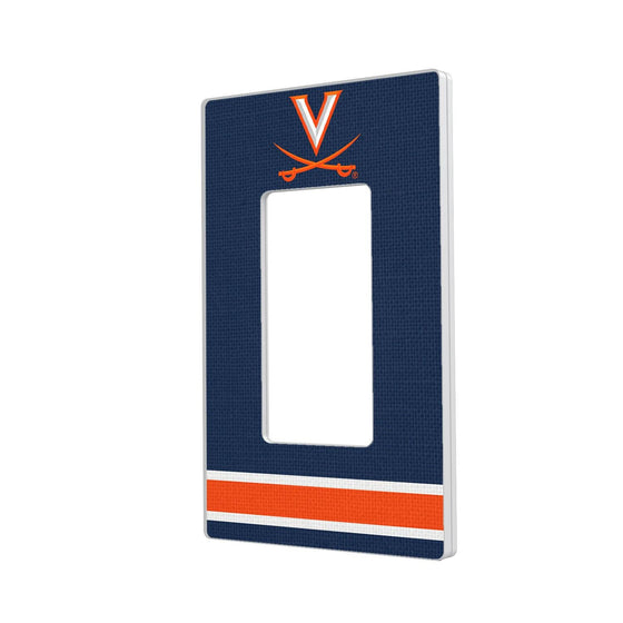 Virginia Cavaliers Stripe Hidden-Screw Light Switch Plate-1